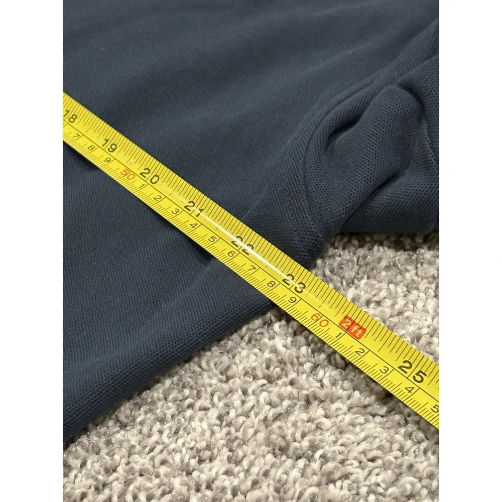 Orvis Signature Long Sleeve Polo Shirt Men's Large Cotton Thick Navy - Picture 7 of 7